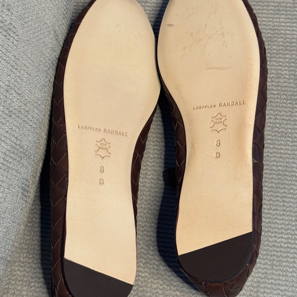 LOEFFLER RANDALL Leonie Espresso Woven Ballet Flat - Picture 8 of 8